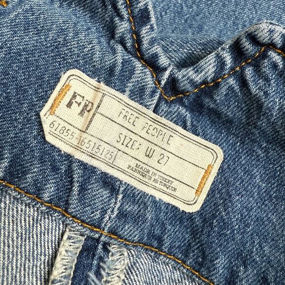 Free People High Waist Wide-Leg Cropped Jeans - Picture 4 of 9